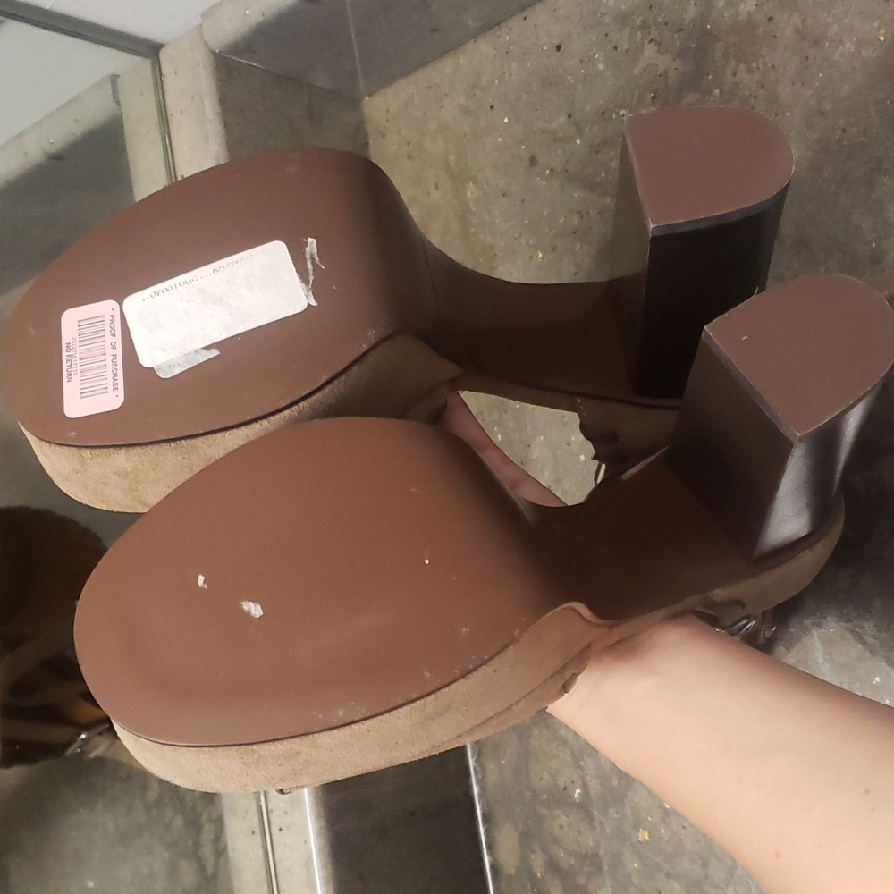 See by Chloé Platform Heels in Taupe - Picture 9 of 10